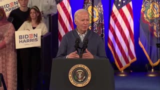 Biden Complains At Rally About Trump 'Fuck Biden' Flags And Middle Finger From Kid