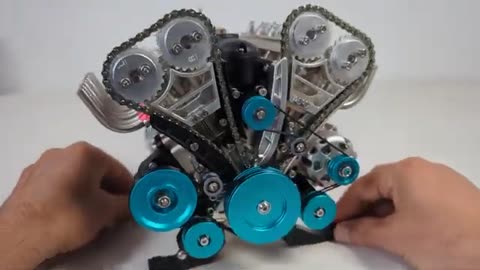 How to build a V8 Car Engine Model I Magnetic Games