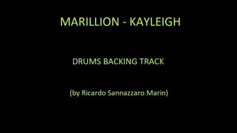 MARILLION - KAYLEIGH - DRUMS BACKING TRACK