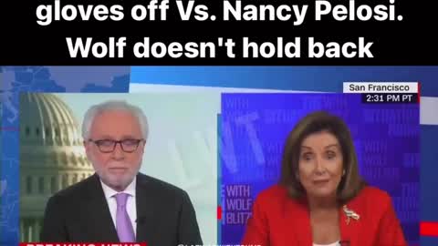 Must See: CNN’s Wolf Blizters gets into a boxing Match with Nancy Pelosi. Epic Fight. Nancy was Mad.
