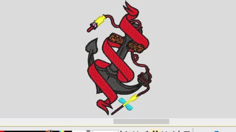 Anchored Philebotomy institute embroidery design | Wilcom Embroidery Digitizing