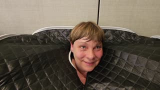 Energy worker Christine describes what she feels in the Relax Infrared Sauna 2/4