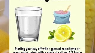 Health benefits of drinking this water every morning before you start your day