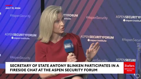 Blinken Participates In Aspen Security Forum Q&A After Evan Gershkovich Receives Sentence In Russia