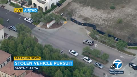 Wild, aggressive chase involving 3 reported grand theft auto suspects ends in Santa Clarita