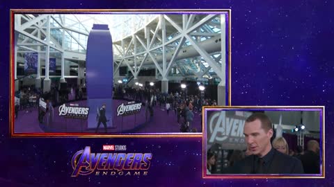 Benedict Cumberbatch on working with the Russo Brothers LIVE on the Avengers Endgame Red Carpet