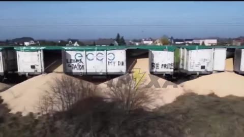 Los agricultores polacos continúan saboteando las entregas de cereales de Ucrania.