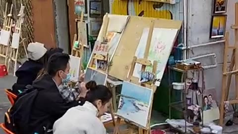 #China Dafen oil Painting village