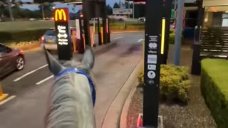 Fast Food Drive-Thru on Horseback