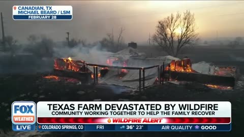 Texas Family Loses Farm_ Pigs In Tragic Smokehouse Creek Fire