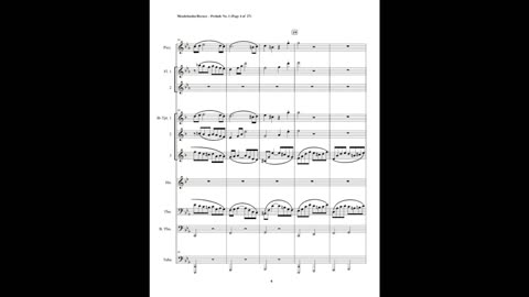 Felix Mendelssohn – Prelude in C Minor, Op. 37 (Brass Septet + Piccolo & 2 Flutes)