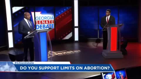 Warnock and Walker spar over abortion.