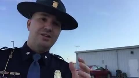 Indiana State Trooper Goes Viral After His Hilarious Safety Tip