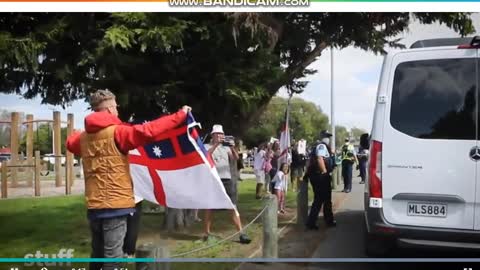 "Shame on you!" - Jacinda Ardern NZ Prime Minister met with protestors as she departs a school.