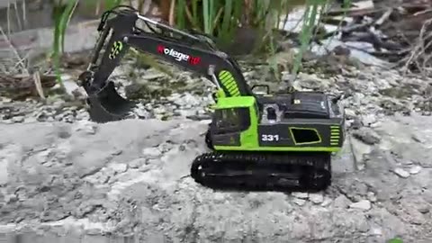 kolegend Remote Control Excavator Toy 16 Inch,