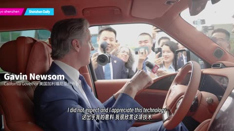 California Governor test-drives BYD Yangwang U8 in SZ