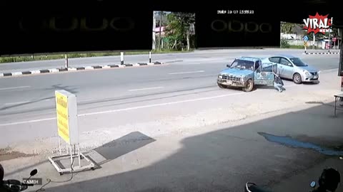 Woman Falls from Pickup on Sharp U-Turn