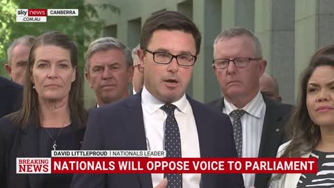 Nationals will not support Indigenous Voice to Parliament: Littleproud