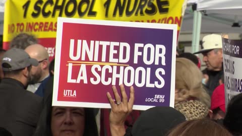 Los Angeles schools shut down as workers begin 3-day strike