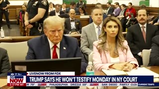 Trump says he won't testify Monday in New York civil fraud trial