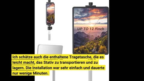 Handy Stativ, 2023 Upgrade 165cm / 65" Kamera Stativ für Smartphone iPad, 360° Drehung Tragbar