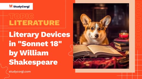 Literary Devices in "Sonnet 18" by William Shakespeare - Essay Example