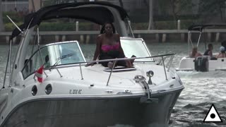 Another Hot Summe day with all kinds of people coming together to enjoy the boat ride in Miami !!!