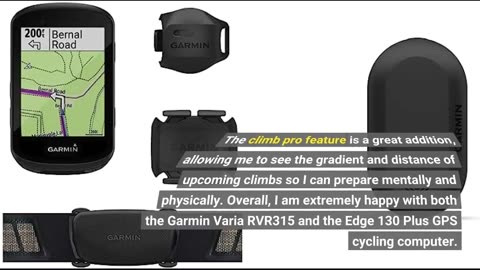 Read Ratings: Garmin Varia RVR315, Cycling Rearview Radar & Edge 130 Plus, GPS Cycling/Bike Co...