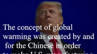 Donald Trump Quote - The concept of global warming was created by...