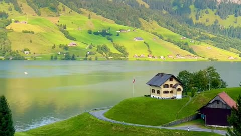 Beautiful Lake Wagitalsee, Switzerland 🇨🇭#switzerland #swiss #landscape #beautifulplace #dreamplace
