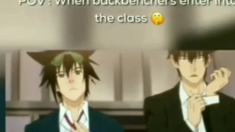 Backbenchers enter into the class