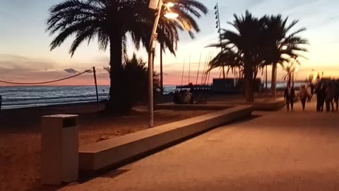 Sunset Costa Dorada Spain