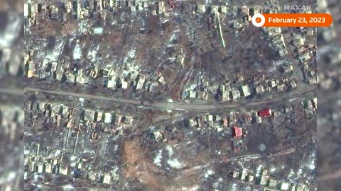 Satellite images show the destruction in Bakhmut