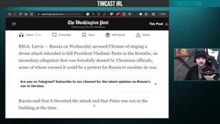 Ukraine Tried To ASSSASSINATE Putin In Strike On Kremlin Claims Russia w/James Rosen