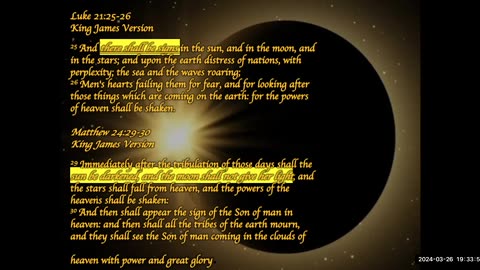 Solar Eclipse 2024: Bible Version - Dr. Etienne Graves