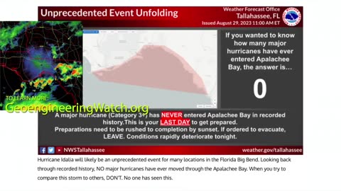 The “Unprecedented” Scheduled Path Of Hurricane Idalia