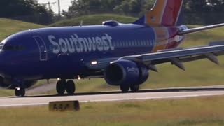 Southwest Boeing 737-800 arriving at St Louis Lambert - STL