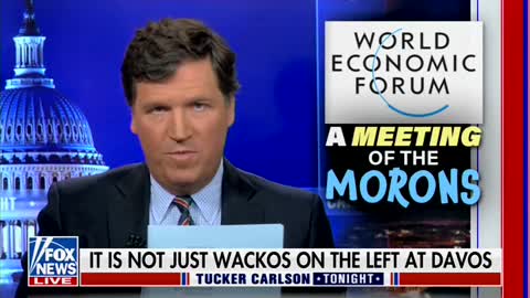 Tucker Carlson ROASTS Brian Stelter into next century after his WEF debut