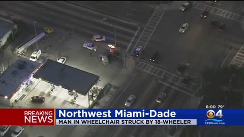 Miami-Dade police investigate hit-and-run of man in wheelchair