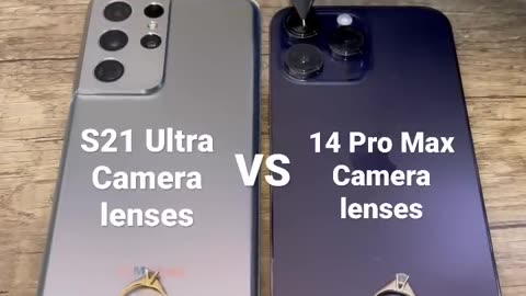 S21 Ultra VS 14 Pro Max #compare #samsung #vs #iphone #camera #lenses #test #diamond #fake #scam