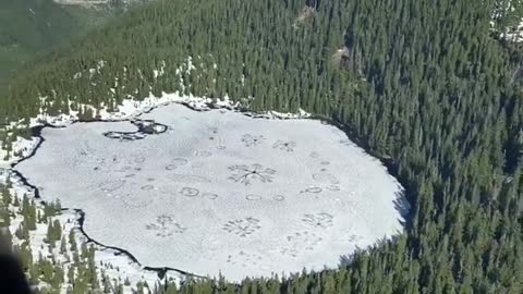 Snowflakes in lakes giant ones #vanisle Heli flights #vanisle #arborist #faller #treeclimber