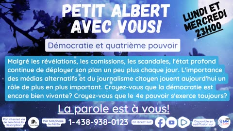 Petit Albert avec vous - Le 4e pouvoir c'est nous!