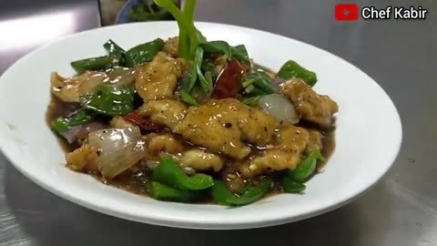 Black pepper Chicken recipe chicken in black pepper sauce made with Mama sita's oyster sauce