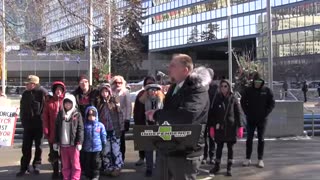 Defending the children! Press conference at Calgary City Hall!