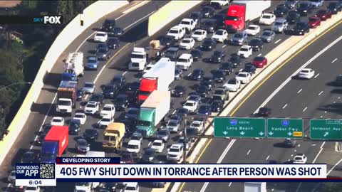 Shooting prompts closure of 405 freeway in Torrance