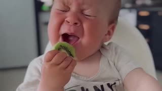 Eating kiwi
