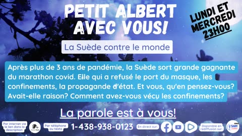 Petit Albert avec vous! - La Suède et les confinements