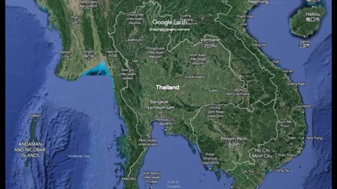 "Thailand 🌍 Aerial Expedition: Mega Zoom Across 1,900km! #ExploreThailand 🚀"