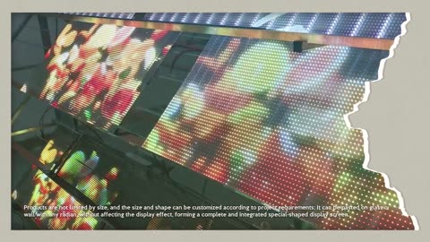 Miracle Bean led transparent screen DC5V indoor-uce high-brightness for commercial curtain display