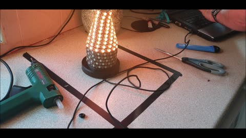 WLED Egg lamp. Cool RGB mood lighting.